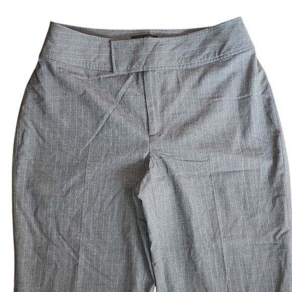 Banana Republic Pants Womens Size 14 Gray Pinstriped Camden Wool Blend Career - Picture 3 of 7